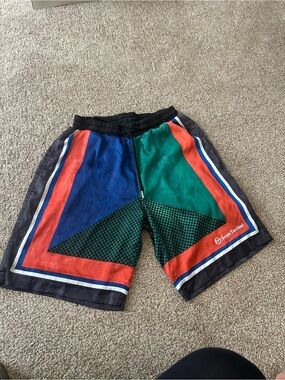 Sergio Tacchini Men's Colorblock Athletic Shorts in Blue, Green, Red